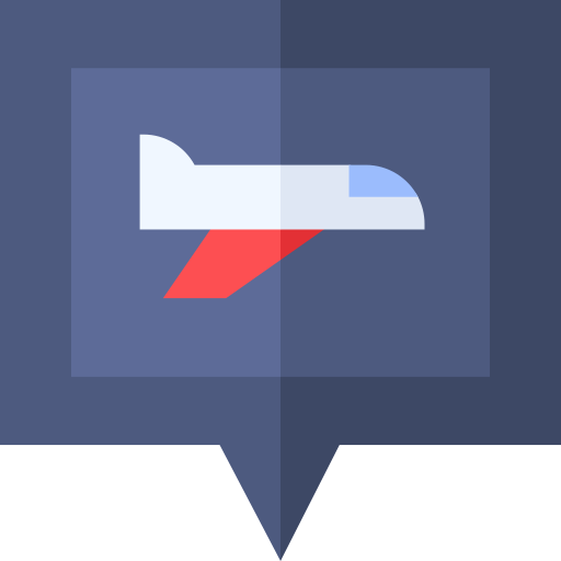 flughafen Basic Straight Flat icon