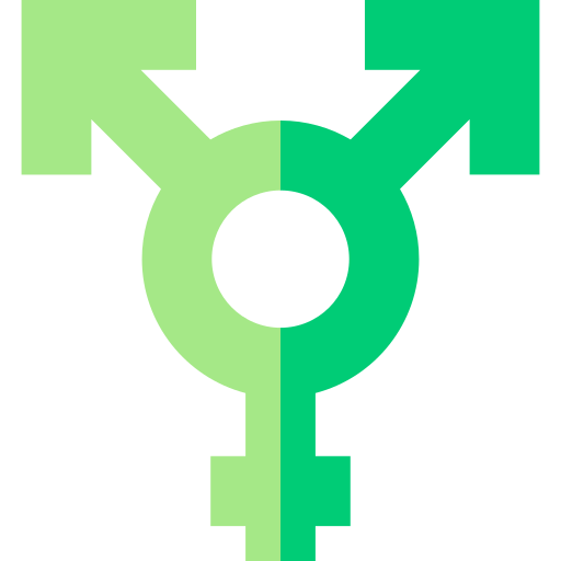 biseksueel Basic Straight Flat icoon