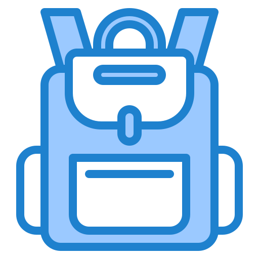 Backpack srip Blue icon
