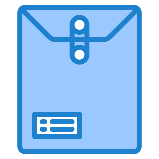 Document file srip Blue icon