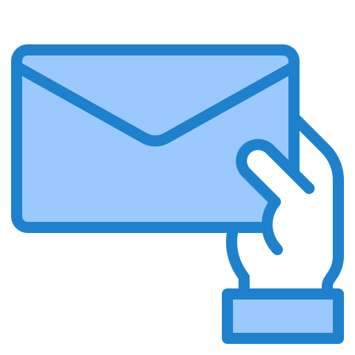 Mail srip Blue icon