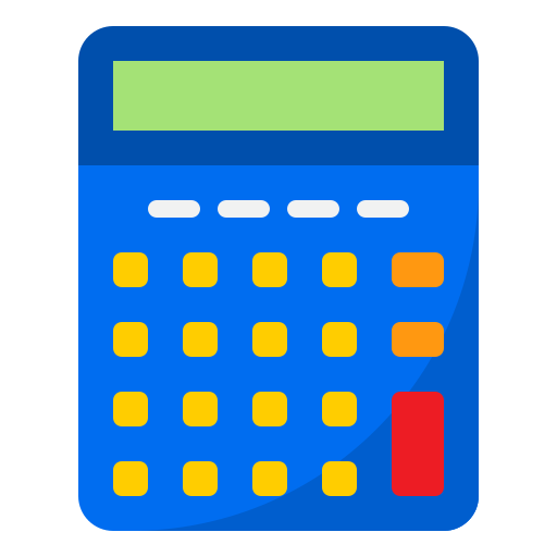 calculadora srip Flat icono