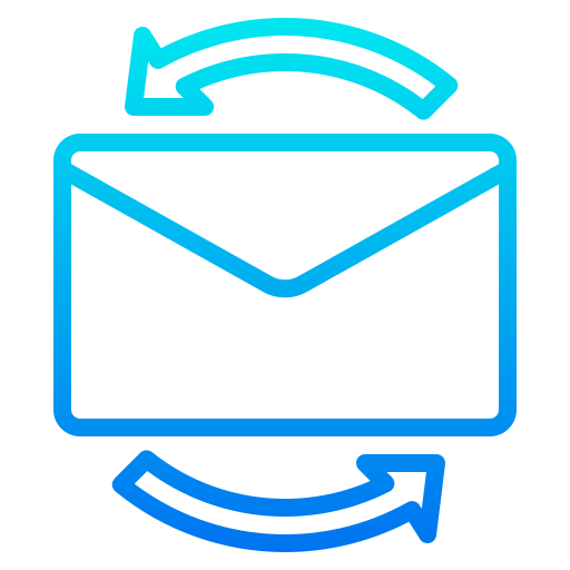 Mail srip Gradient icon