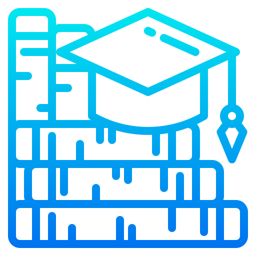 Graduation srip Gradient icon