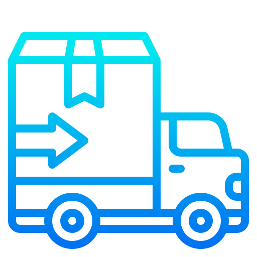 camion de livraison srip Gradient Icône