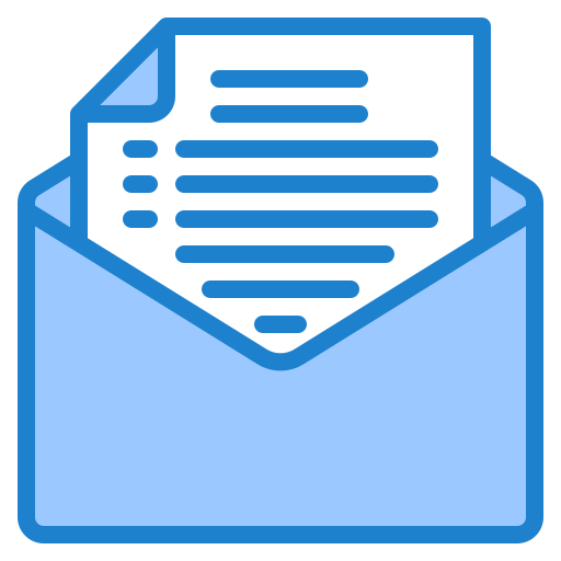 courrier srip Blue Icône
