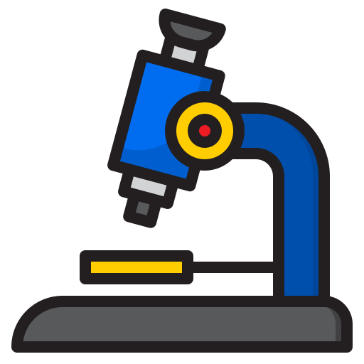 mikroskop srip Lineal Color ikona