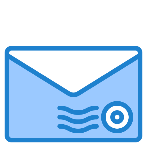 timbre de courrier srip Blue Icône