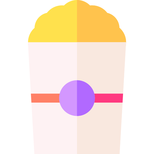 popcorn Basic Straight Flat ikona