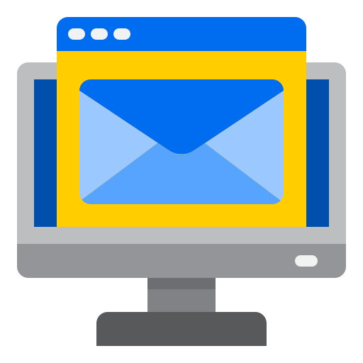 e-mail srip Flat icona