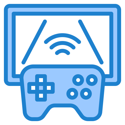 Game console srip Blue icon
