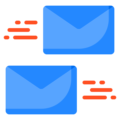 Send mail srip Flat icon