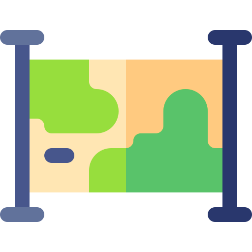 지도 Basic Rounded Flat icon