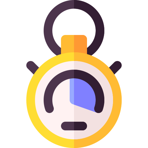 Stopwatch Basic Rounded Flat icon