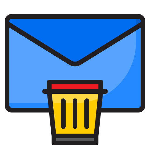 Trash srip Lineal Color icon