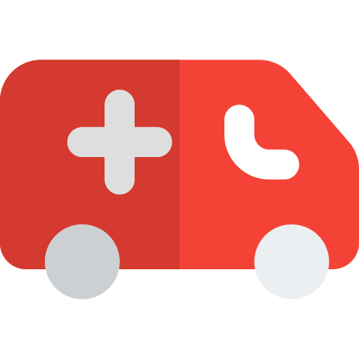 Ambulance Pixel Perfect Flat icon