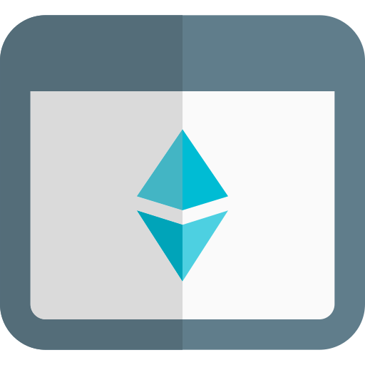 ethereum Pixel Perfect Flat Ícone