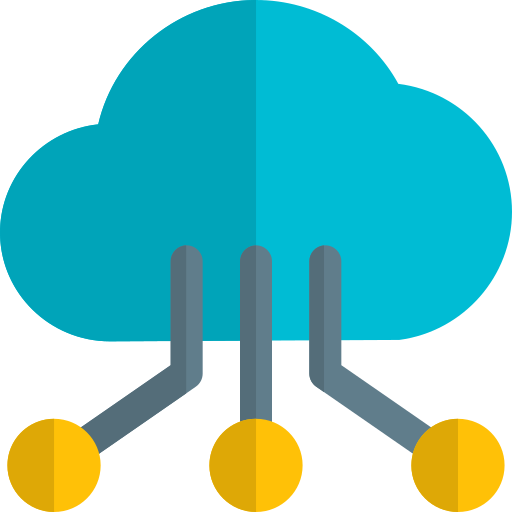 Cloud network Pixel Perfect Flat icon