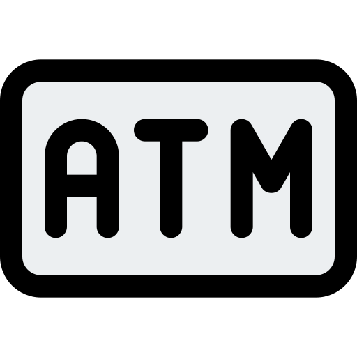 atm 기계 Pixel Perfect Lineal Color icon