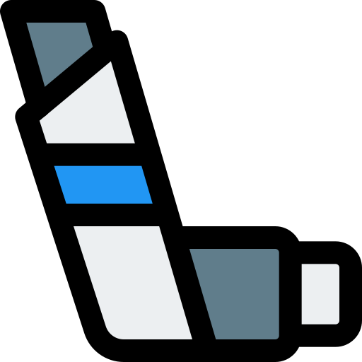 inhalator Pixel Perfect Lineal Color ikona
