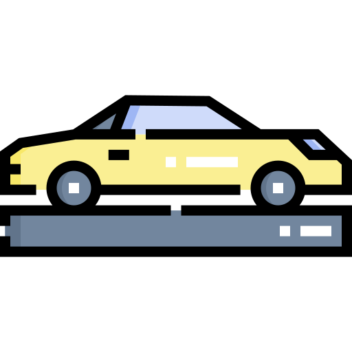 samochód sportowy Detailed Straight Lineal color ikona