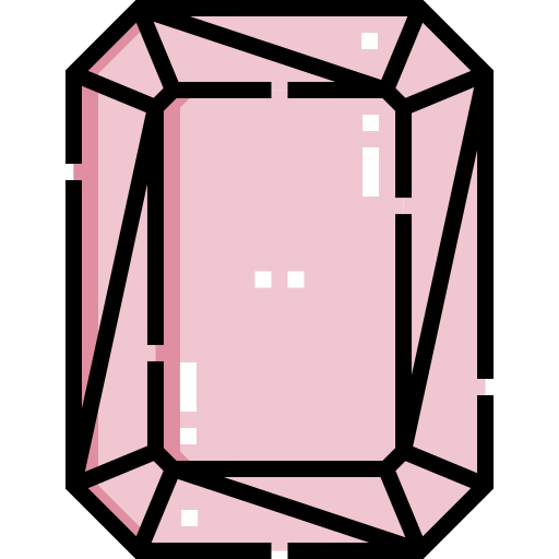 edelstein Detailed Straight Lineal color icon