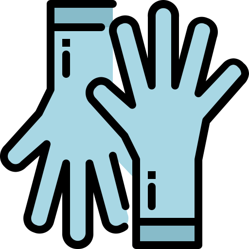 guantes de limpieza Generic Outline Color icono
