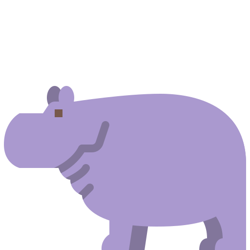 hippopotame Generic Flat Icône