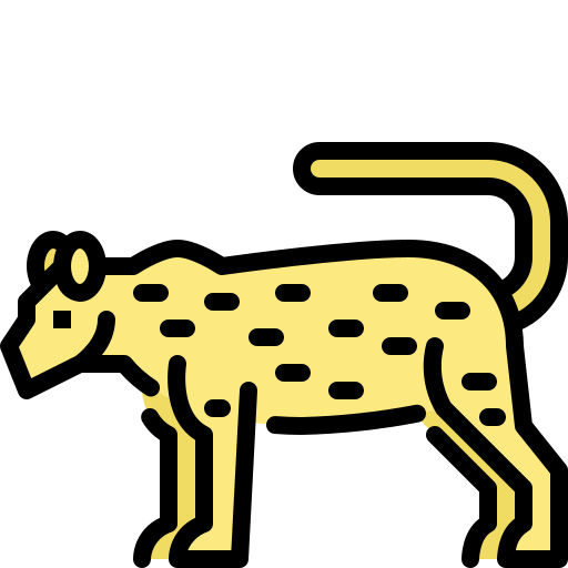 léopard Generic Outline Color Icône