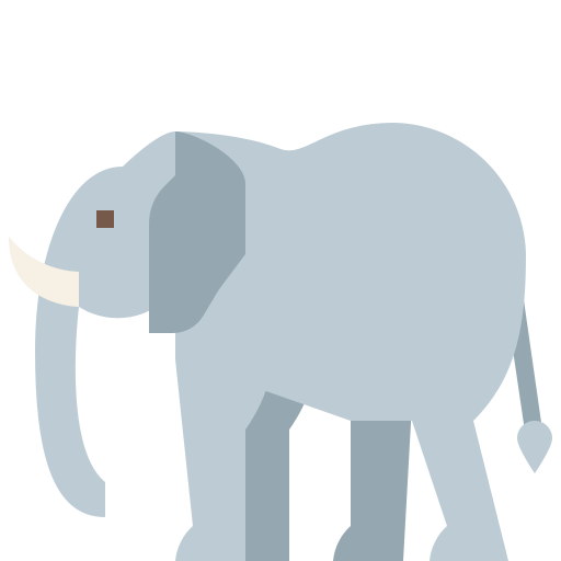 l'éléphant Generic Flat Icône