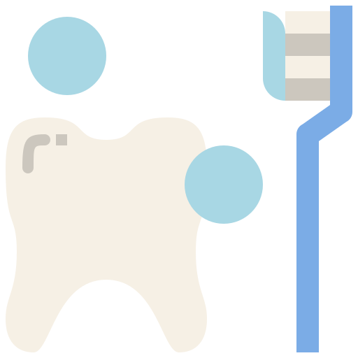 pulizia dei denti Generic Flat icona