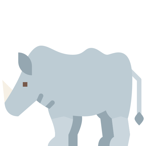 rhinocéros Generic Flat Icône