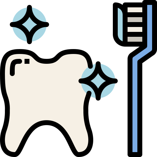 Чистка зубов Generic Outline Color иконка