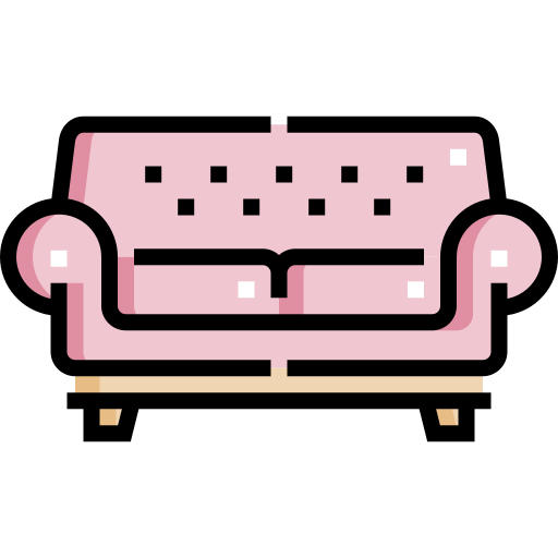 sofá Detailed Straight Lineal color Ícone