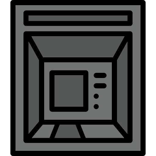 Cash machine Basic Mixture Lineal color icon