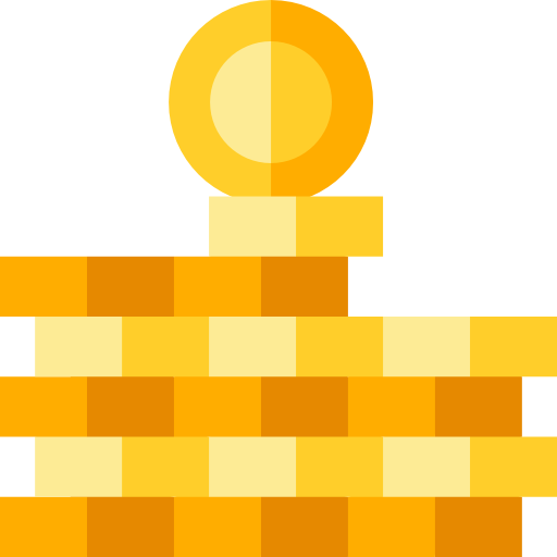 Gold Basic Straight Flat icon