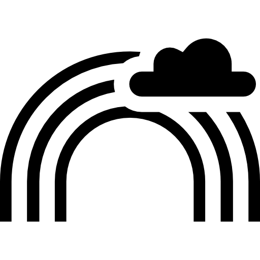 虹 Basic Straight Filled icon