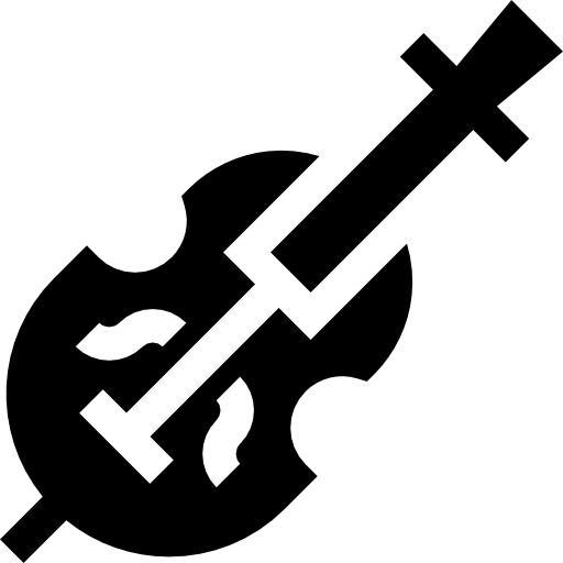 violino Basic Straight Filled icona