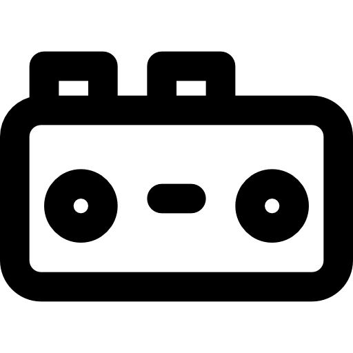 registratore Basic Black Outline icona