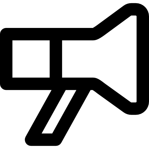 メガホン Basic Black Outline icon