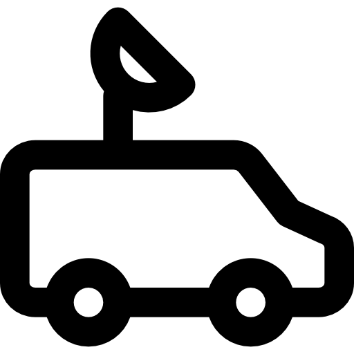 furgone Basic Black Outline icona
