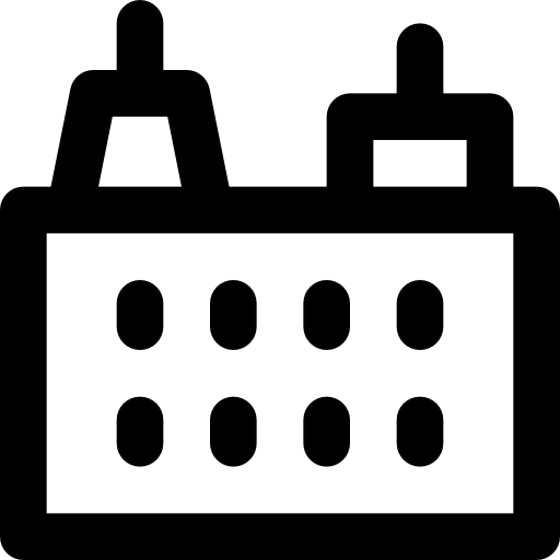 Building Basic Black Outline icon