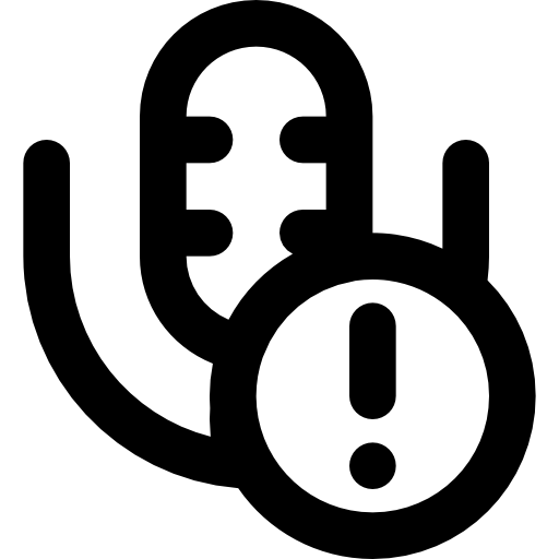 마이크로폰 Basic Black Outline icon