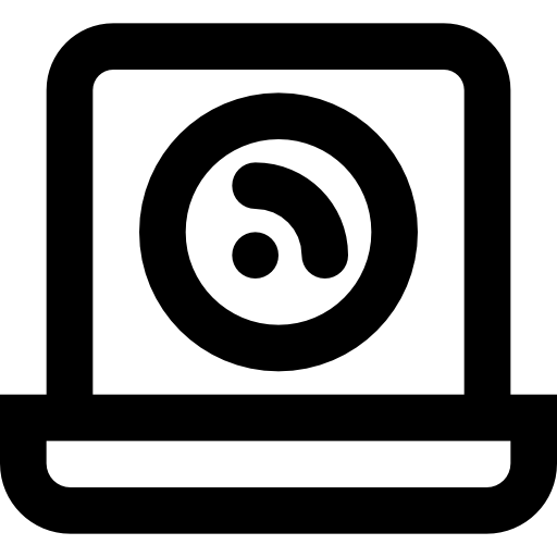 Laptop Basic Black Outline icon