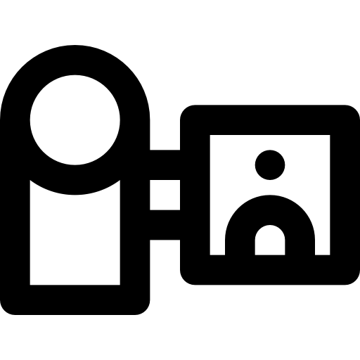 kamera Basic Black Outline ikona