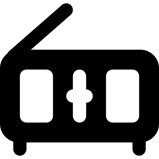 radio Basic Black Solid ikona