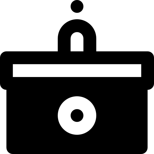 verslaggever Basic Black Solid icoon