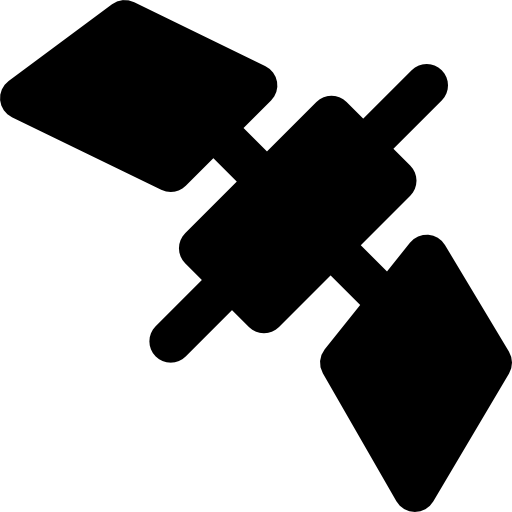satélite Basic Black Solid icono
