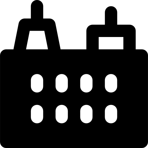 Building Basic Black Solid icon