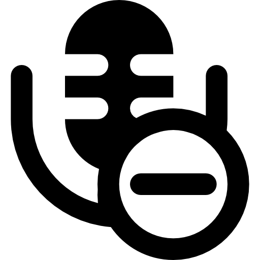 microphone Basic Black Solid Icône
